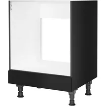 Nobilia Herdumbauschrank Touch 60 x 58,3 x 87 cm Schwarz
