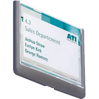 Durable Türschild CLICK SIGN Kunststoff grau 14,9 x10,55 cm