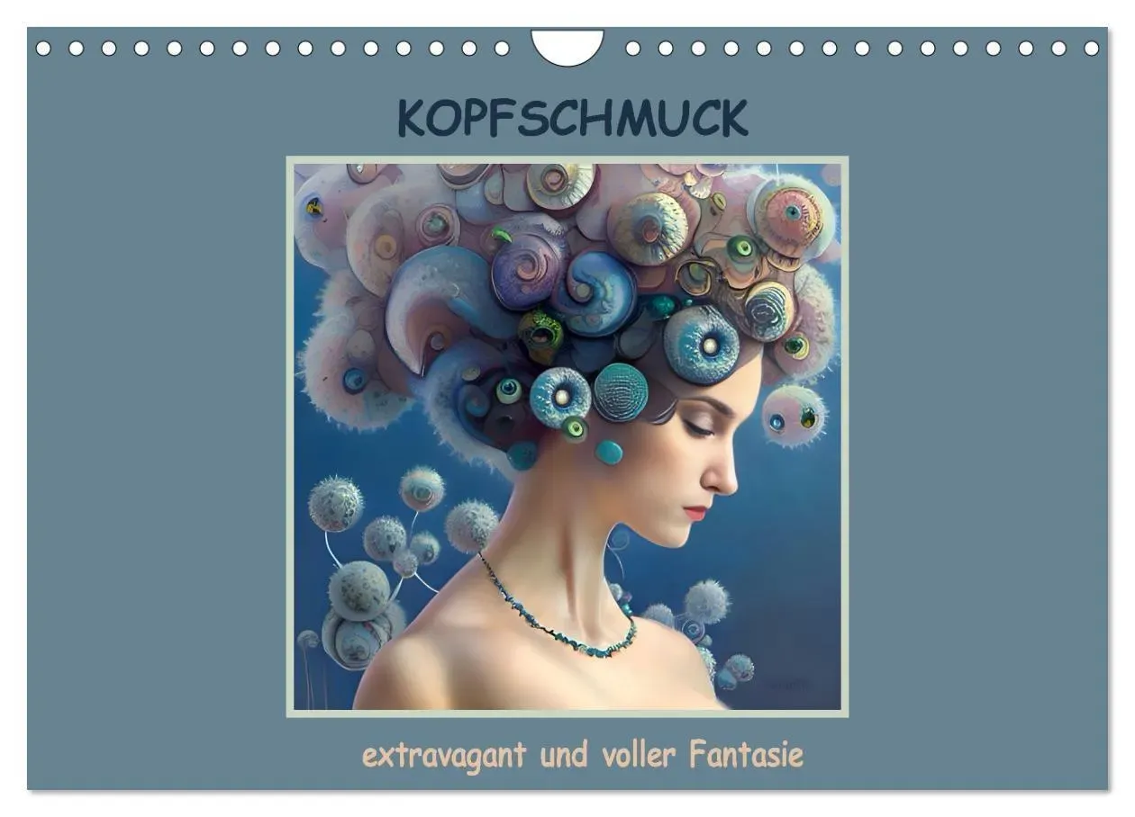 Kopfschmuck - Extravagant Und Voller Fantasie (Wandkalender 2025 Din A4 Quer)  Calvendo Monatskalender