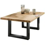 Lomadox Couchtisch Eiche Braun 110 x 70 cm