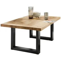 Lomadox Couchtisch Eiche Braun 110 x 70 cm