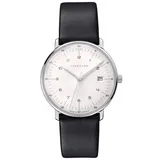 Junghans -max bill Damenuhr Schwarz Weiß Quarz Saphirglas 33mm- 047/4450.02