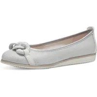 Marco Tozzi Ballerinas Runde Spitze Elegant, Weiß 39 EU