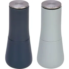 Joseph Joseph Milltop Salz- und Pfeffermühlen Set 16 cm Blau unbefüllt