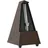 Wittner Metronom Taktell Pyramidenform System Maelzel Serie 855 - Kunststoffgehäuse - Mit Glocke - Nussbaum-Maserung - Mechanisch zum Aufziehen - Keine Batterien erforderlich - Made in Germany