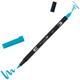 Tombow ABT-443 Fasermaler Dual Brush Pen mit zwei Spitzen, turquoise,