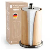 Exitoso Küchenrollenhalter ST Pole Küchenrolle, Küchentücher Stand Arbeitsplatte Bad Küche Büro Restaurant braun 17.5 cm x 17.5 cm x 30.3 cm x 17.5 cm