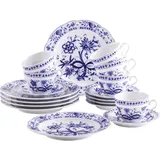 Kahla Zwiebelmuster Kaffee-Set 18tlg. weiß/blau