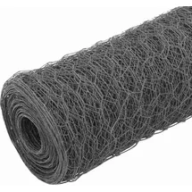vidaXL Drahtzaun 25 x 1,2 m Grau