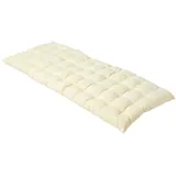 Homescapes Bankauflage, Creme, 100% Baumwolle