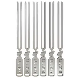 Skotti Pikes 6 Stück Grillspieße aus hochwertigem Edelstahl