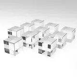 Ciezeical k9 kristallglas block blanko 10 Packungen, 50 x 50 x 50 mm, speziell für 3D-Lasergravur für DIY und Geschenke, transparenter Glasstein