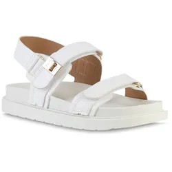 Damen Komfort Sandalen in Weiss