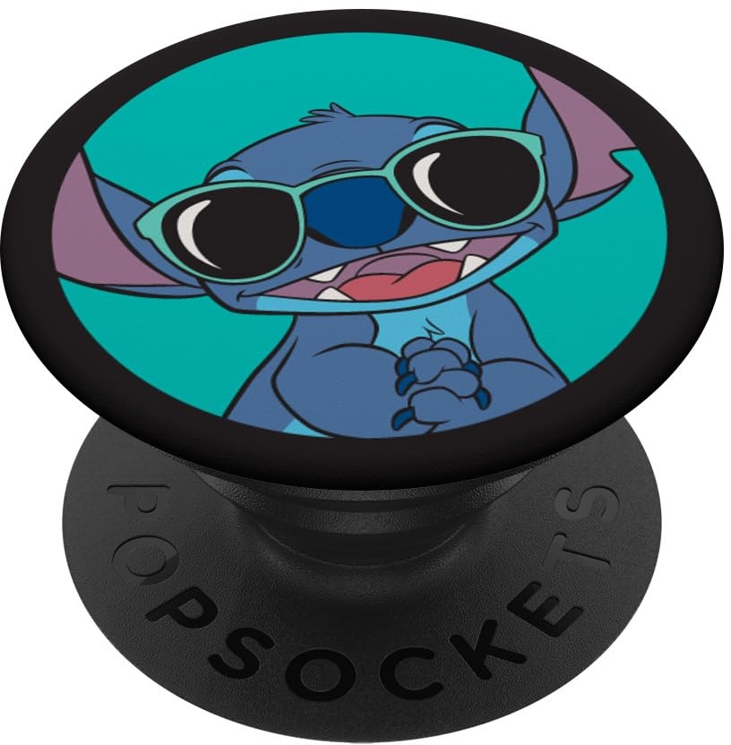 Disney Lilo and Stitch Cute Sunglasses PopSockets mit austauschbarem PopGrip