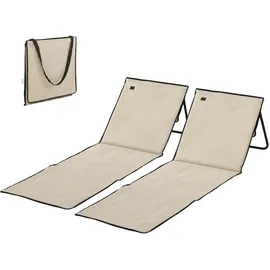 Outsunny Gartenliege 142 x 51 x 40 cm Blau/Weiß