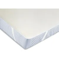 ZOLLNER Matratzenauflage,, Weiß, Textil, 200x200 cm, Oeko-Tex® Standard 100,