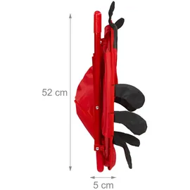 Relaxdays Kindersessel Moonchair 50 x 47 x 48 cm rot