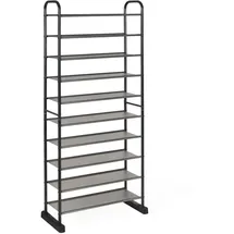 Costway Schuhregal 66 x 152 x 29 cm schwarz