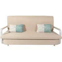 Mendler Schlafsofa HWC-M83, Schlafcouch Couch Sofa, Schlaffunktion Bettkasten Liegefläche, 190x185cm ~ Stoff/Textil beige