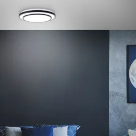 Lightbox LED Wand- & Deckenlampe dimmbar Fernbedienung CCT | 50 cm 5500 lm Ø Schwarz