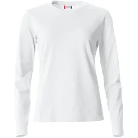 Clique Basic Langarmshirt Damen 00 weiß XL