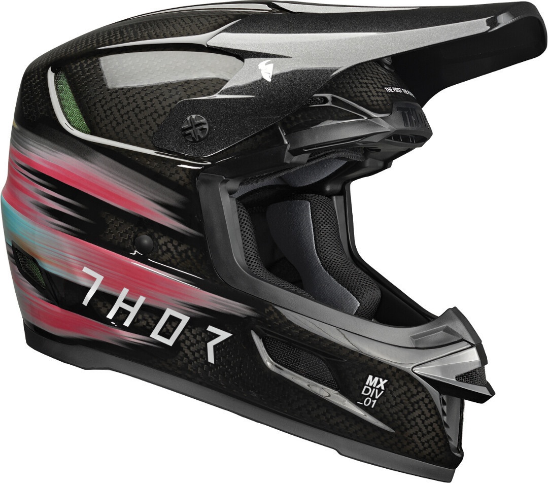 Thor Reflex Theory MIPS Carbon Motocross Helm, mehrfarbig, Größe L für Männer