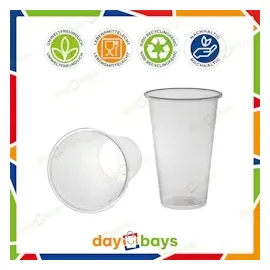 daybays Plastikbecher 0,3 l Transparent 1000 St.