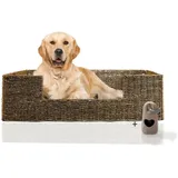 Rohrschneider Hundekorb Hundekorb Micado Katzenbett waschbarer Bezug Seegras 2 Größen beige 57 cm x 88 cm