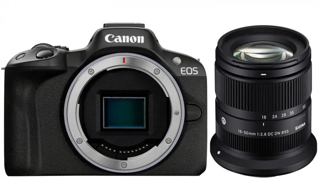 Canon EOS R50 + Sigma 18-50mm f2,8 RF-Mount | 50,00€ Sigma Frühlings-Cashback 1.049,00€ Effektivpreis
