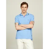 Tommy Hilfiger Poloshirt »RWB TIPPED V COLLAR REG Polo Gr. L, Blue spell) , 48633754-L