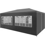 CLALER Pavillon 3x6 m Wasserdicht Stabil Winterfest, UV-Schutz Faltbar Camping Garten Faltpavillon Partyzelt, Anthrazit