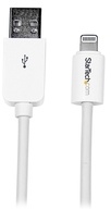 StarTech.com Apple 8 Pin Lightning Connector auf USB Kabel - USB Kabel für iPhone / iPod / iPad - iPad-/iPhone-/iPod-Lade-/Datenkabel - Lightning / USB - 24/28 AWG - USB Typ A, 4-polig (M) - Lightning (M) - 1,0m - Doppelisolierung - weiß - für Apple iPad mini, iPad with Retina display (4th generation), iPhone 5, iPod nano (7G), iPod touch (5G) (USBLT1MW)