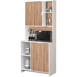 Hti-Living Küchenschrank Malin Weiß Sonoma