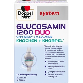 Doppelherz System Glucosamin 1200 Duo Tabletten 30 St. + Kapseln 30 St.