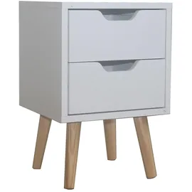 Hti-Living Nachtschrank Thekla 29,7 x 45 x 29,7 cm Weiß