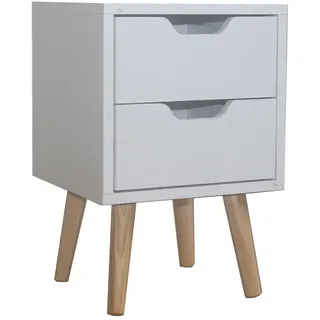 Hti-Living Nachtschrank Thekla 29,7 x 45 x 29,7 cm Weiß