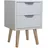 Hti-Living Nachtschrank Thekla 29,7 x 45 x 29,7 cm Weiß