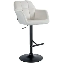deluke Barhocker TUBEL 57 x 59 x 97 cm Creme/Schwarz