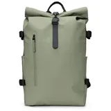 Rains Rolltop Rucksack Large W3 Grau
