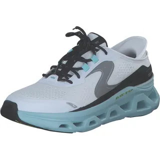Herren Glide-Step Altus Sneaker, Weißes Hotmelt-Mesh mit blauem Rand, 41