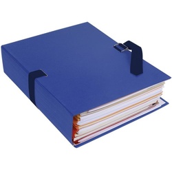 EXACOMPTA 10er-Pack Dokumentenmappe »Papier toillé« blau, 24x32 cm
