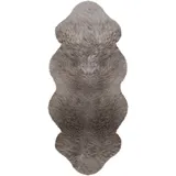 Heitmann-Felle Fellteppich HEITMANN FELLE "Lammfell KK 1,5 - Premium Qualität" Gr. 41, grau (taupe), B:68cm H:70mm L:140cm, Lammfell, Teppiche, Fellteppich, echtes Austral. Lammfell, besonders weich, auch ideal als Bettvorleger