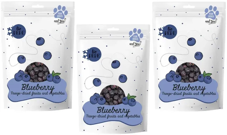 PAKA ZWIERZAKA  - Lio PEPE Blueberry (Blaubeere) Leckerli 3x15g