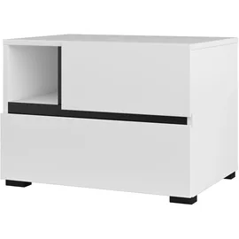OTTO home Nachtschrank Cross 55 x 40 x 40 cm Weiß