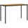 vidaXL Gartentisch mit Akazienholz-Platte 115x54x74 cm Poly Rattan