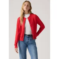 Levi's Strickjacke mit Rundhalsausschnitt Modell Tara Rot, M
