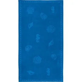 Seahorse Strandtuch Shells - brilliant blue - 100x200cm - blau