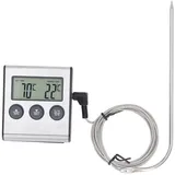 Elektronisches Fleischthermometer Mit Sonde, Digital, Für Backofen, Küche Und Grill Mit Voreingestellten Temperaturen