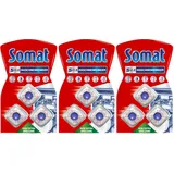 SOMAT 5in1 Maschinenreiniger (3 WL), Anti-Kalk Spülmaschinenreiniger für monatlichen Gebrauch, Reinigungs-Tabs für die Spülmaschine für längere Lebensdauer, ohne extra Spülgang (Packung mit 3)