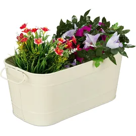 Relaxdays 38 x 16 x 19 cm Creme